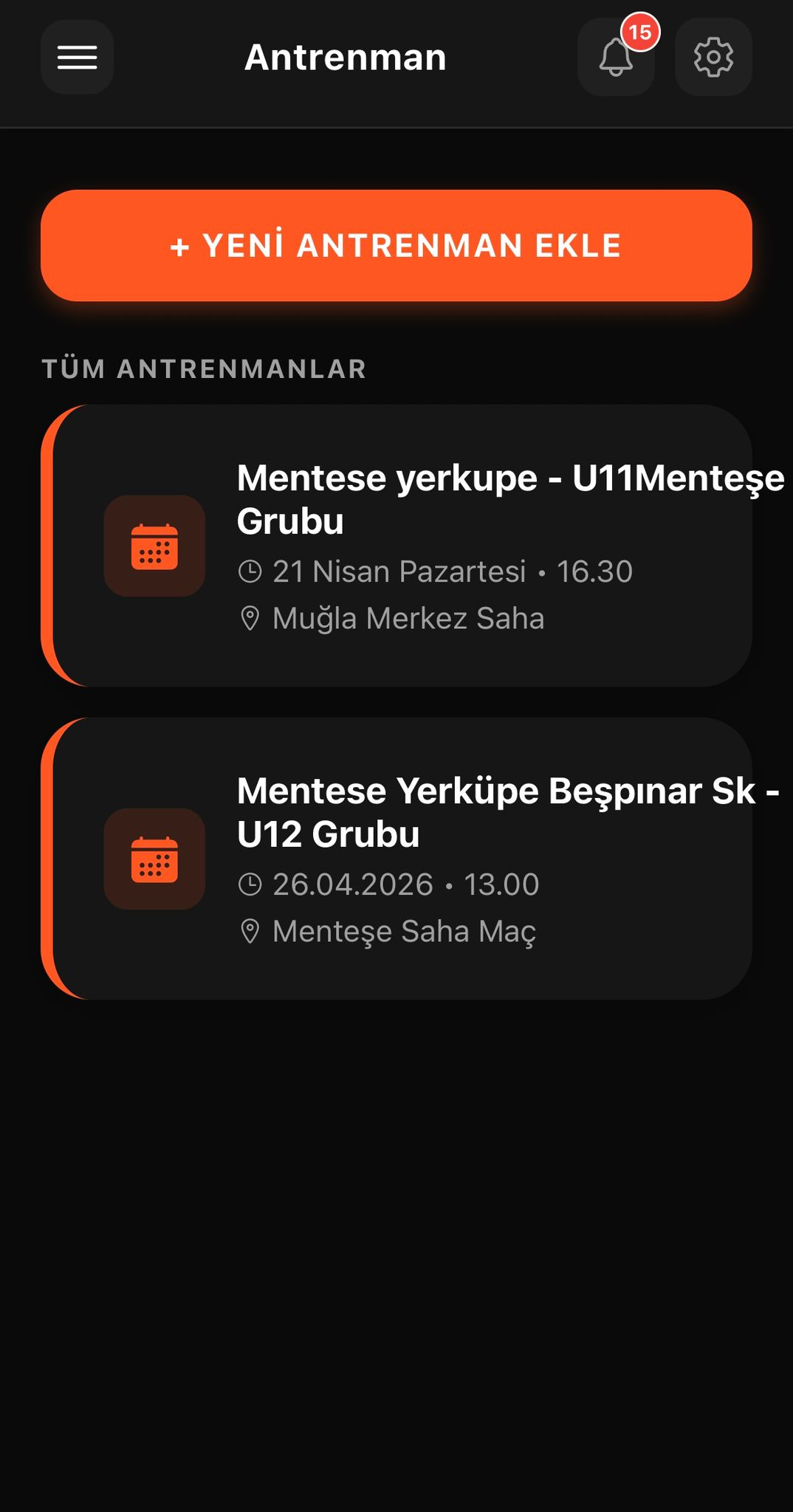 Uygulama Ekranı 1