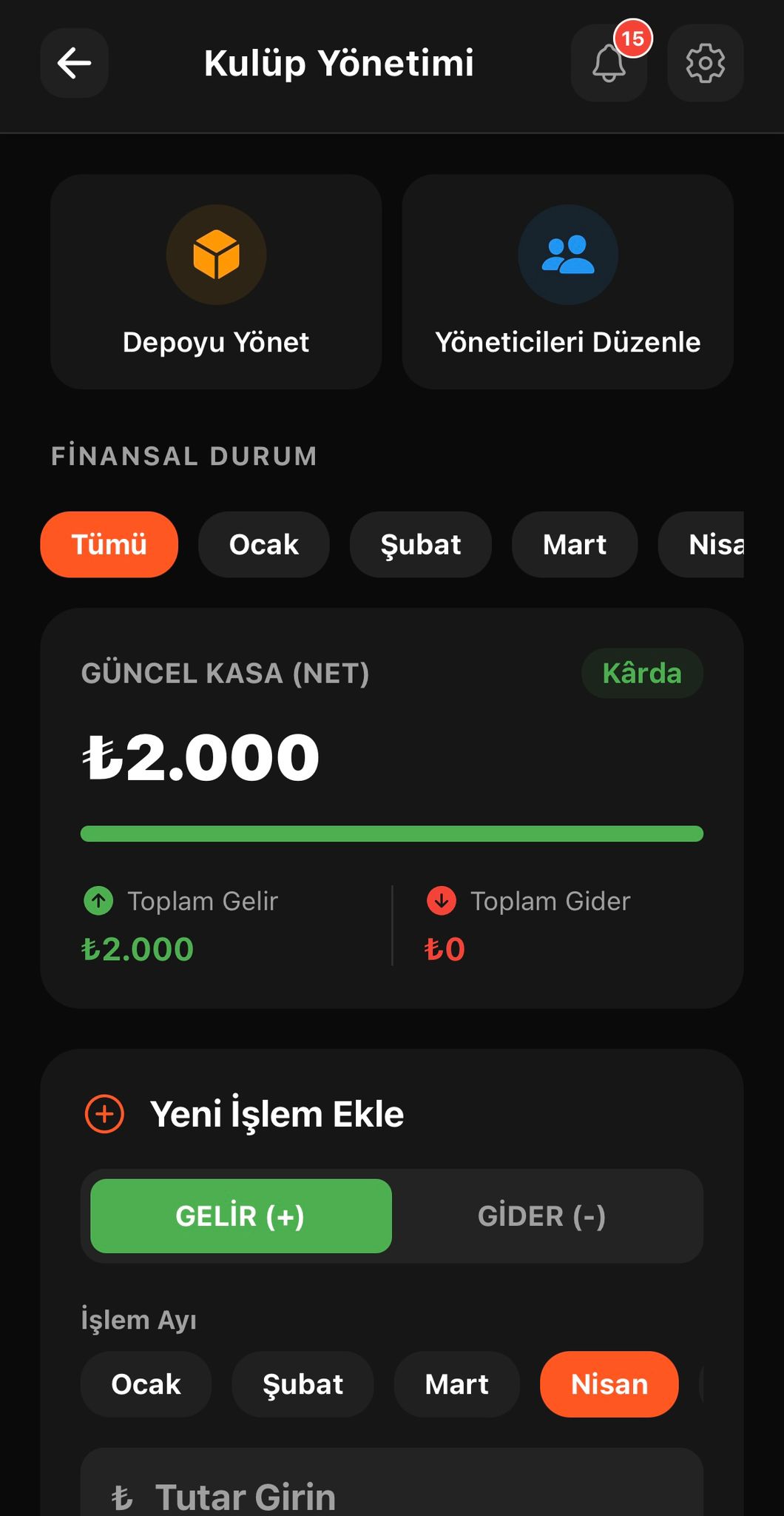 Uygulama Ekranı 3